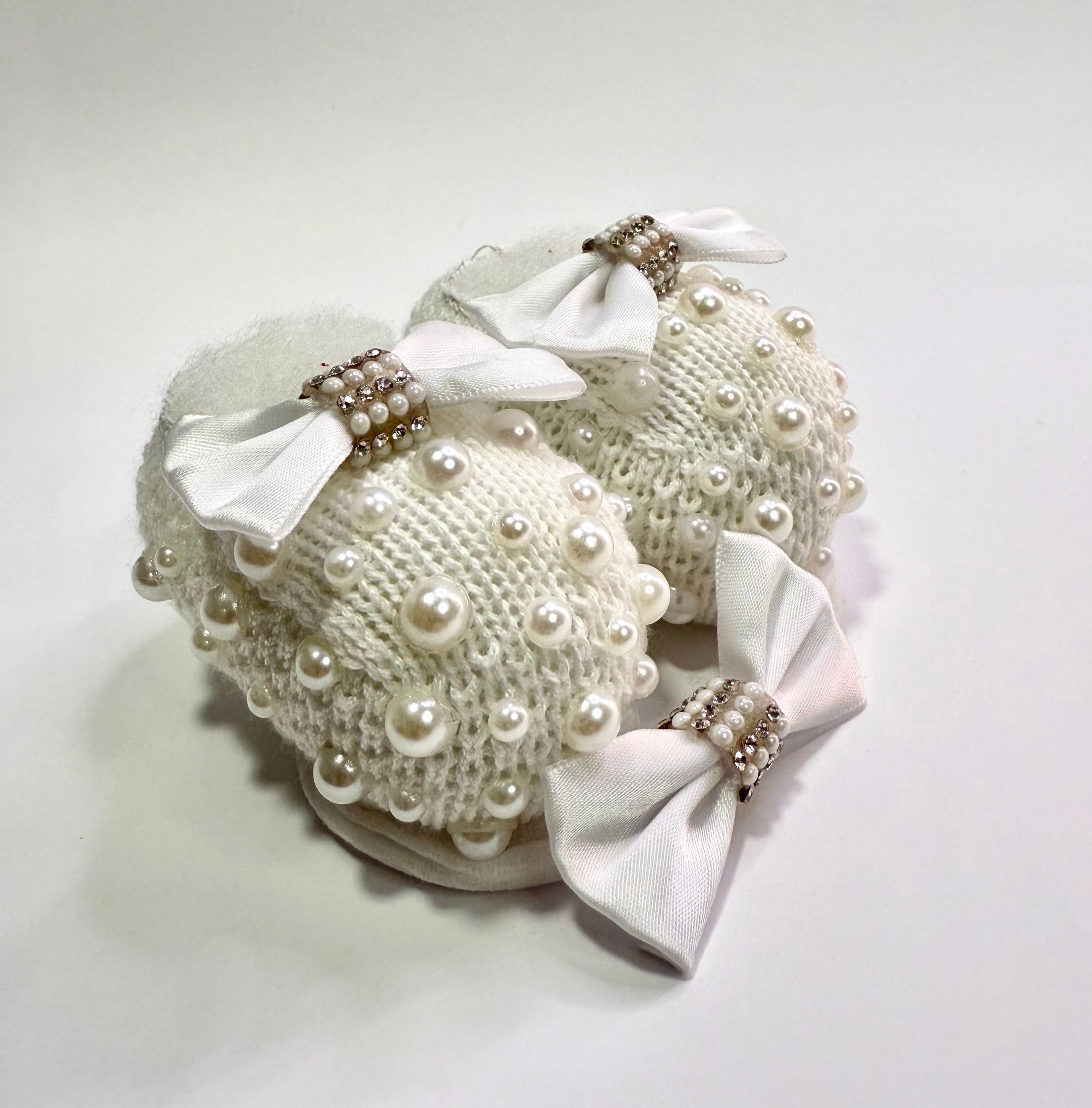 Kit Sapatinho+Lacinho Cristal