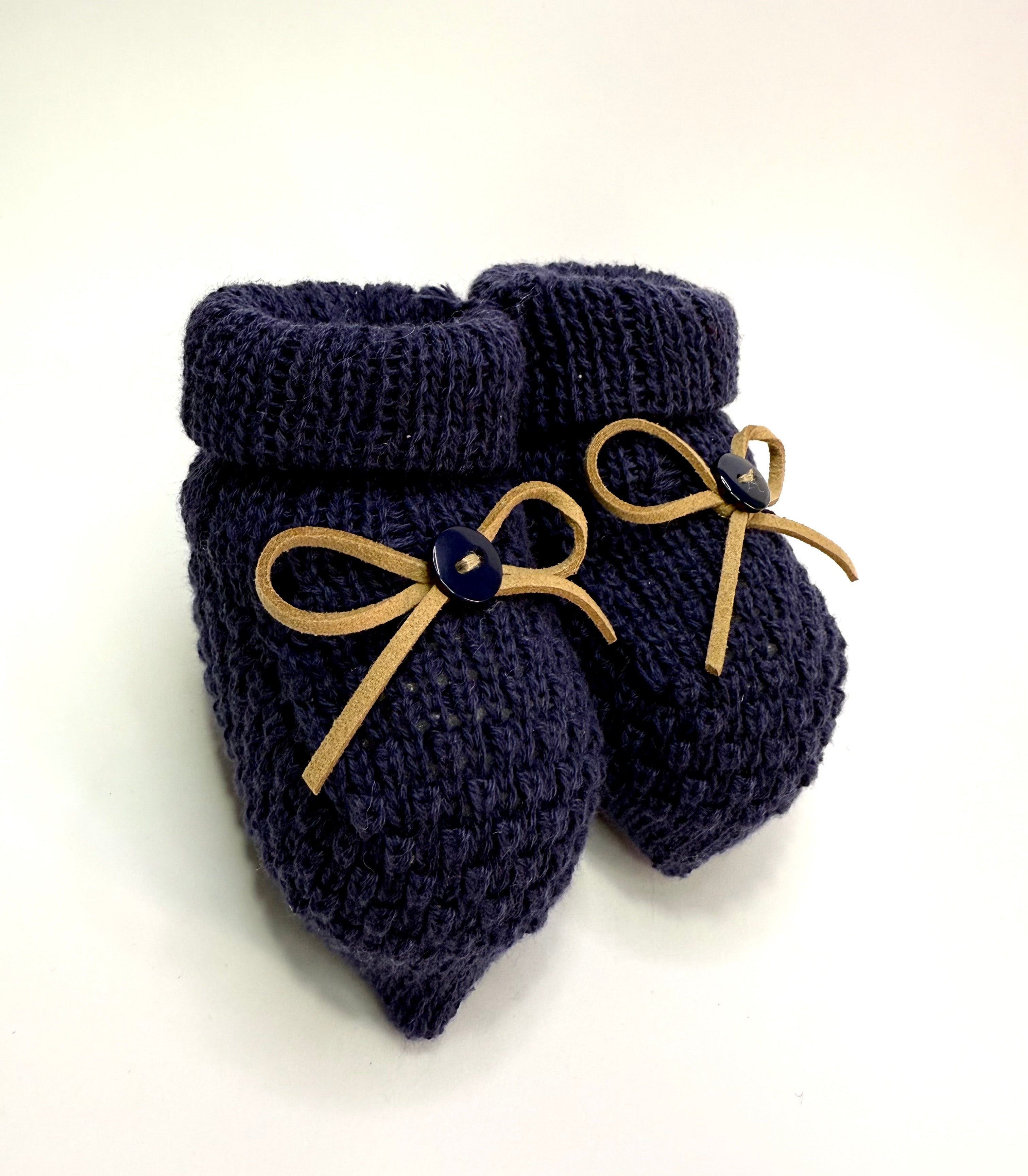 Sapatinho Botão Marinho