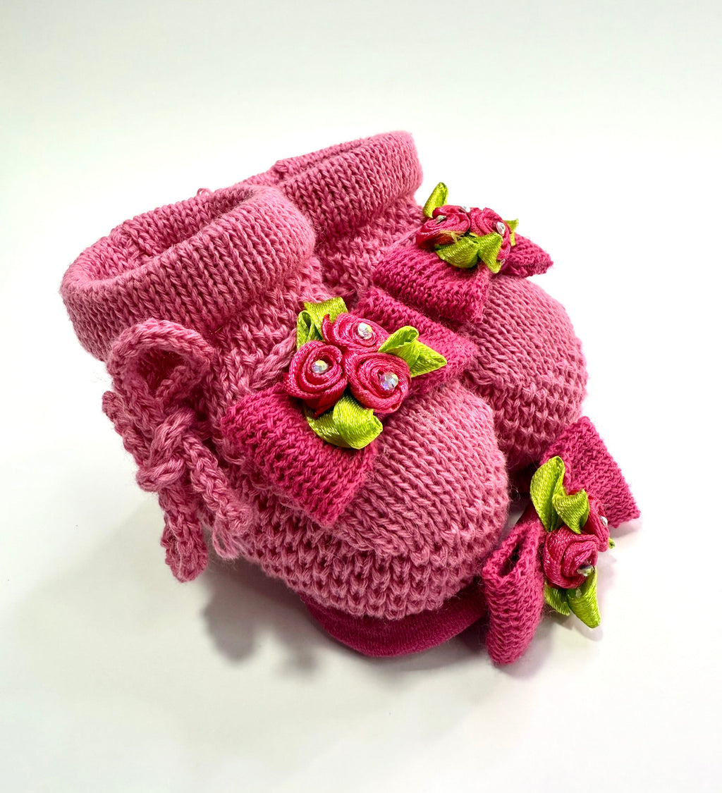 Kit Sapatinho+Lacinho Pink