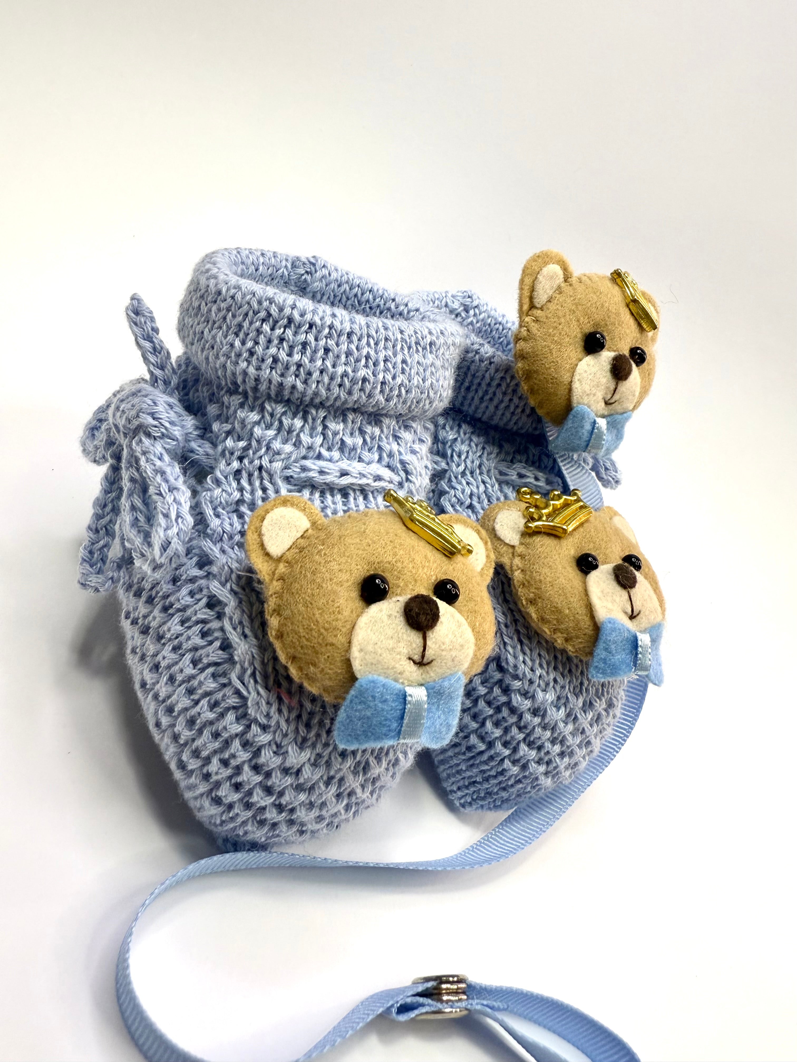 Kit Sapatinho+Prendedor Urso II