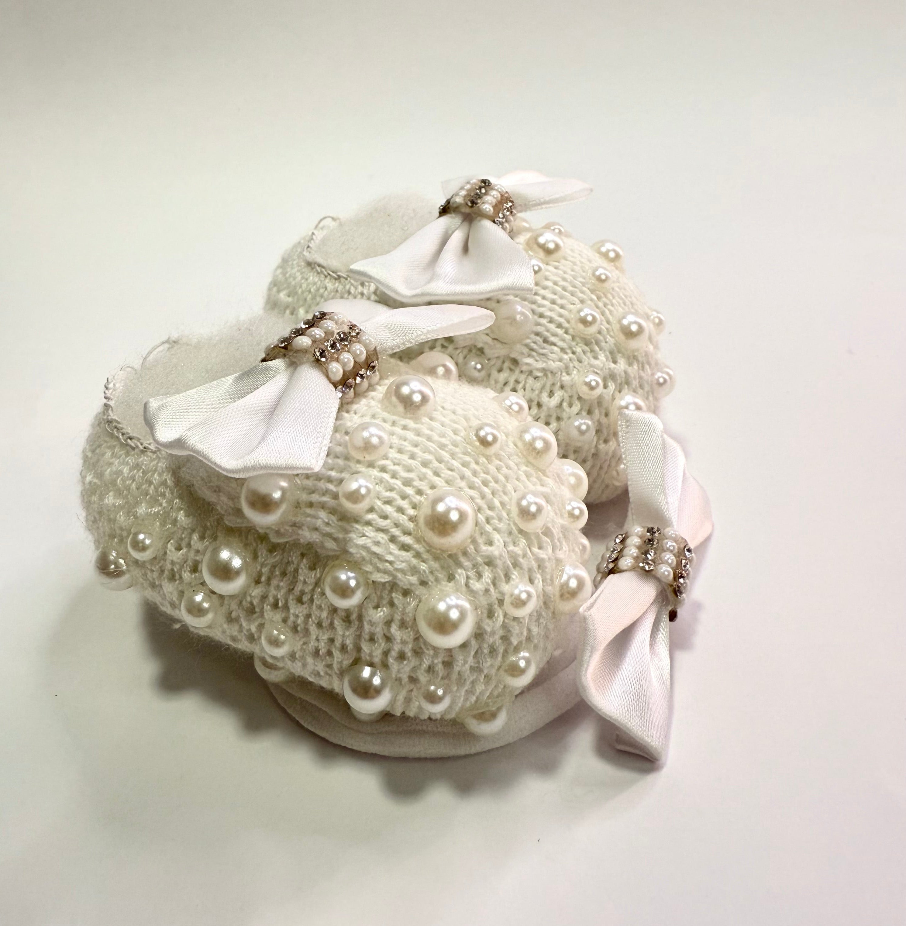 Kit Sapatinho+Lacinho Cristal