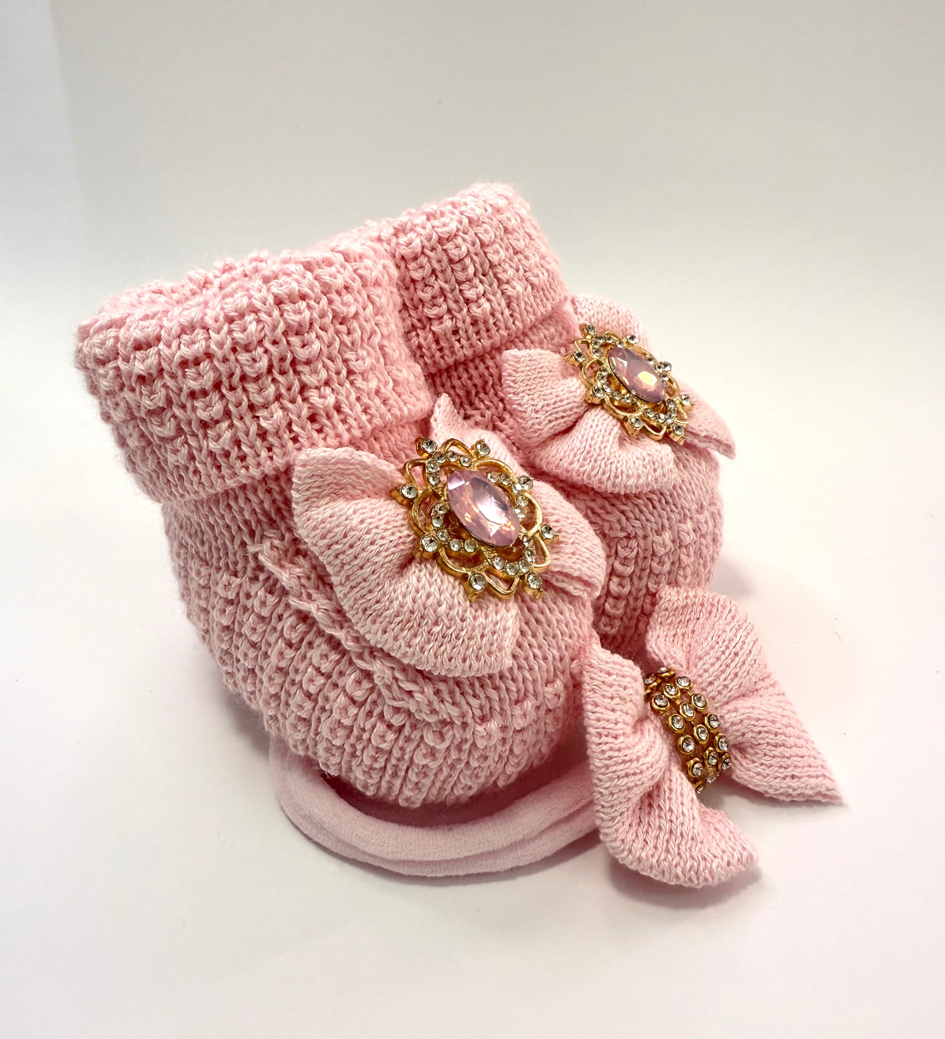 Kit Sapatinho+Lacinho Rosa II