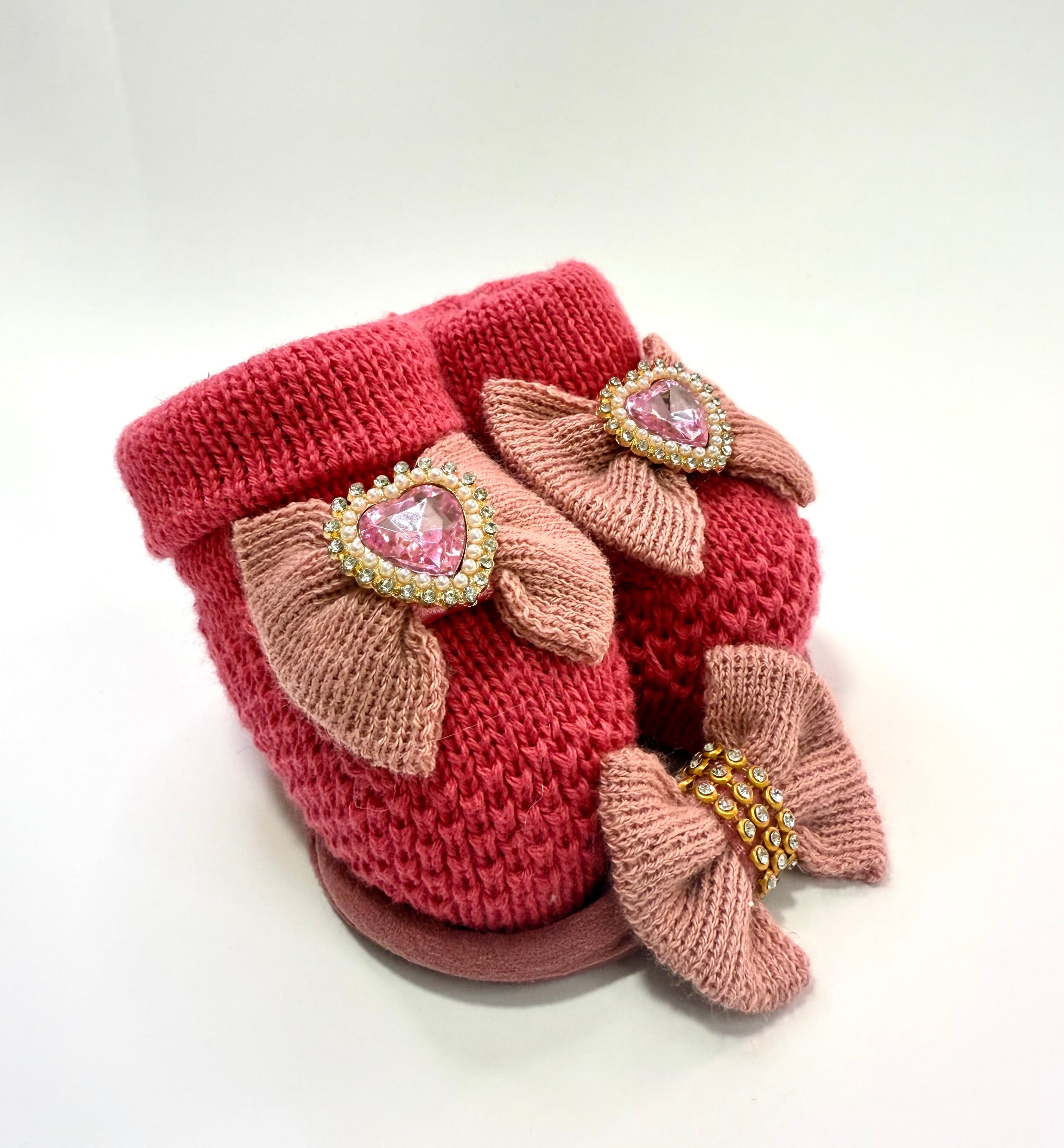 Kit Sapatinho+Lacinho Pink II