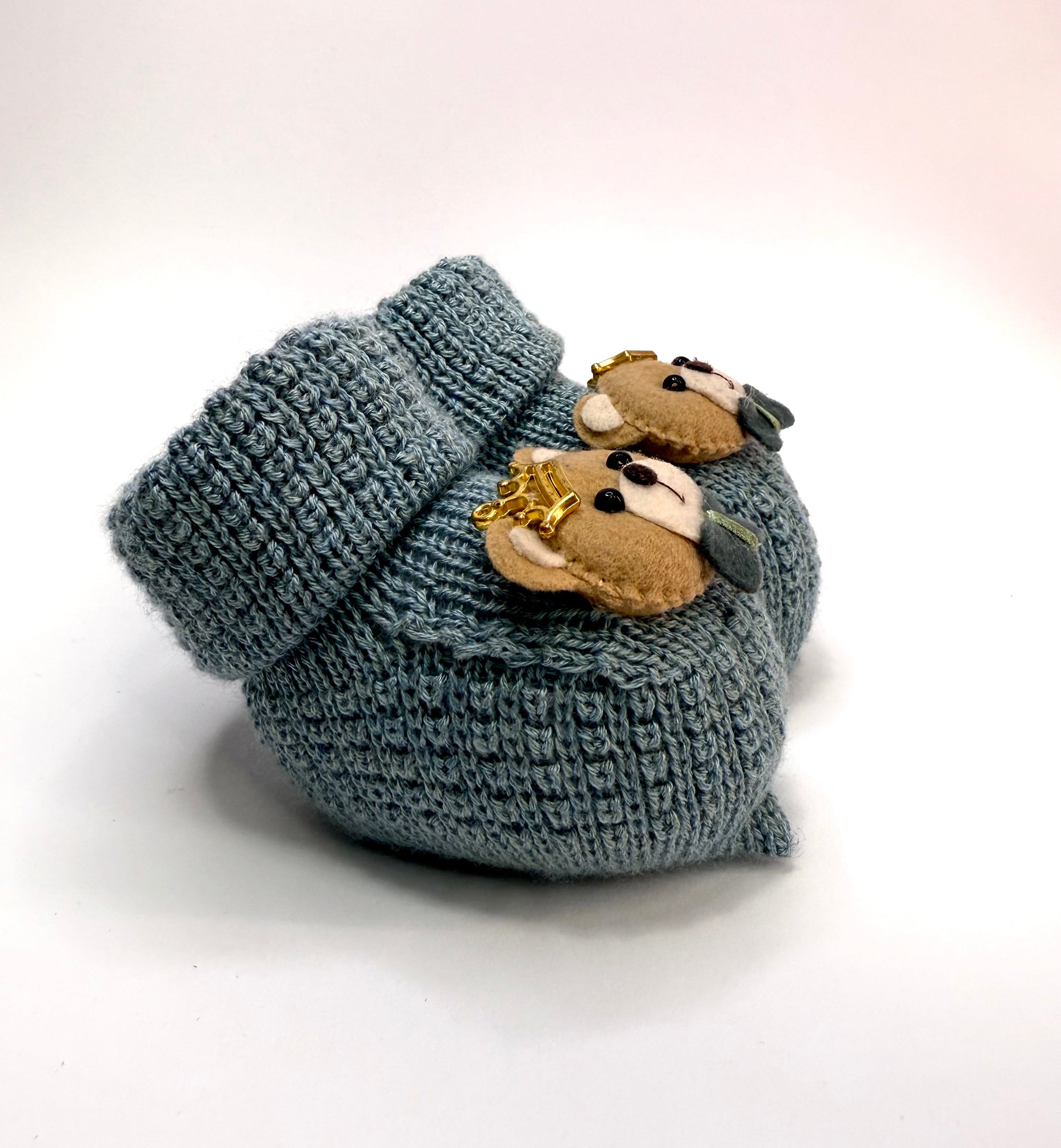 Sapatinho Ursinho Azul Royal