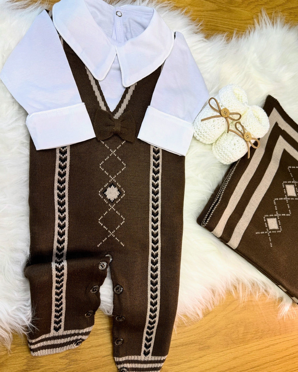 Kit Saída de Maternidade Toronto Castanho