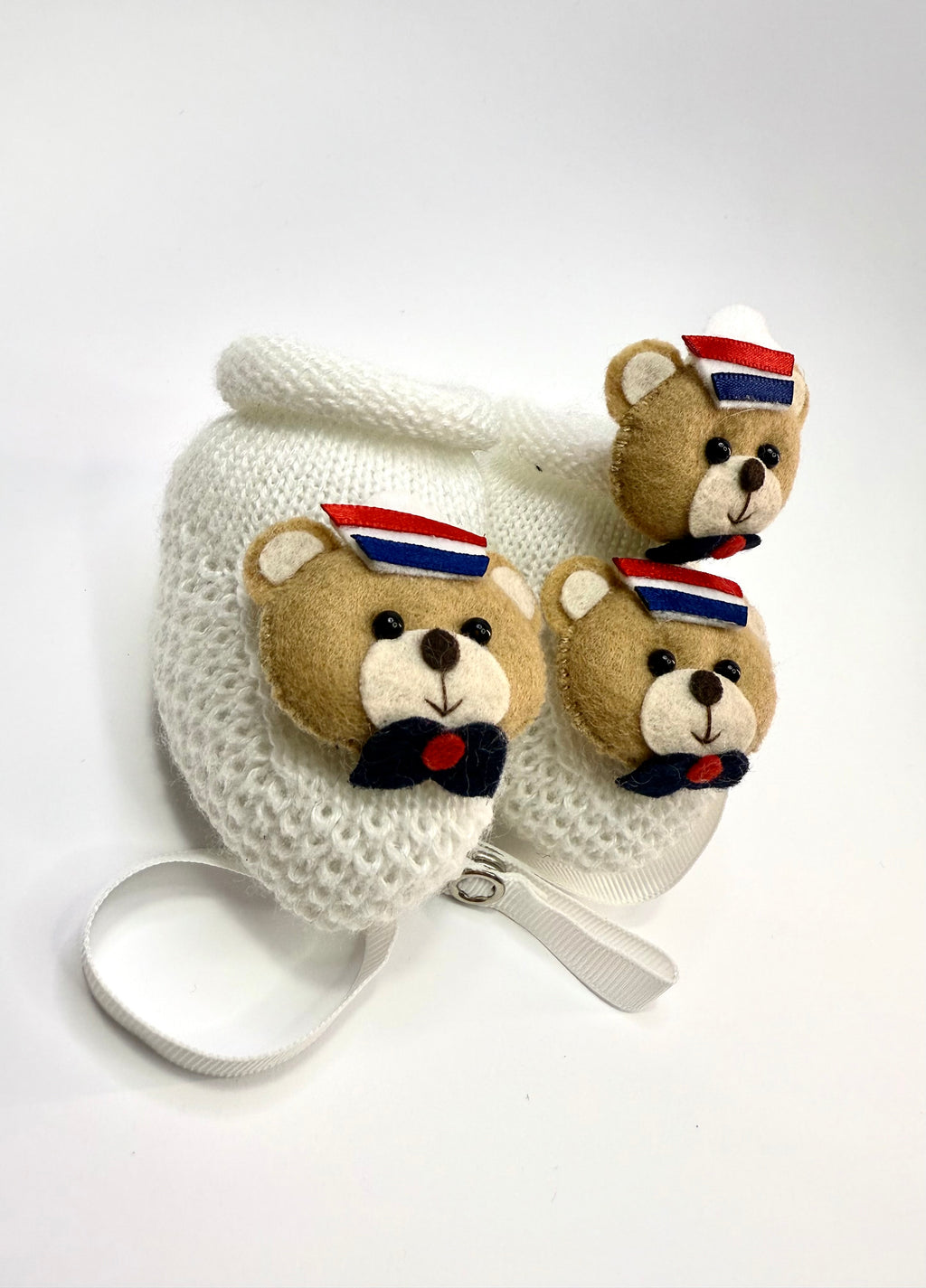 Kit Sapatinho+Prendedor Marinheiro