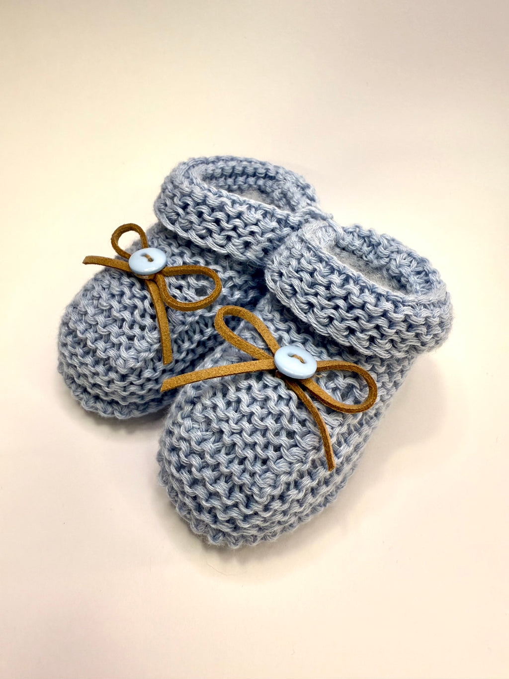 Sapatinho de Botão Laço Azul