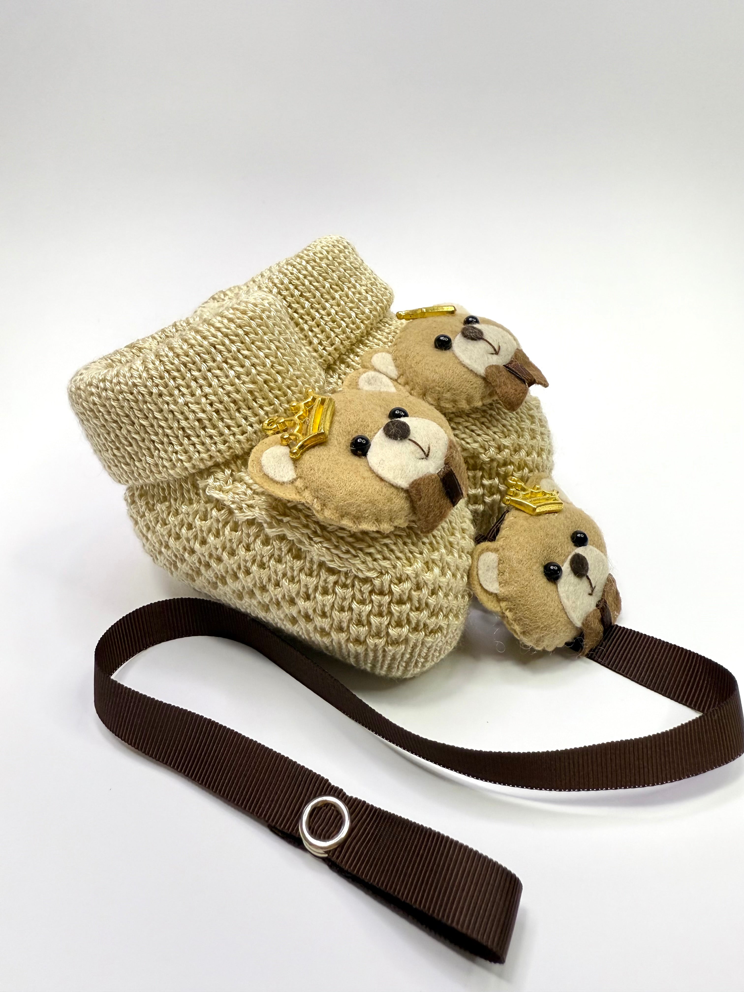 Kit Sapatinho+Prendedor Urso