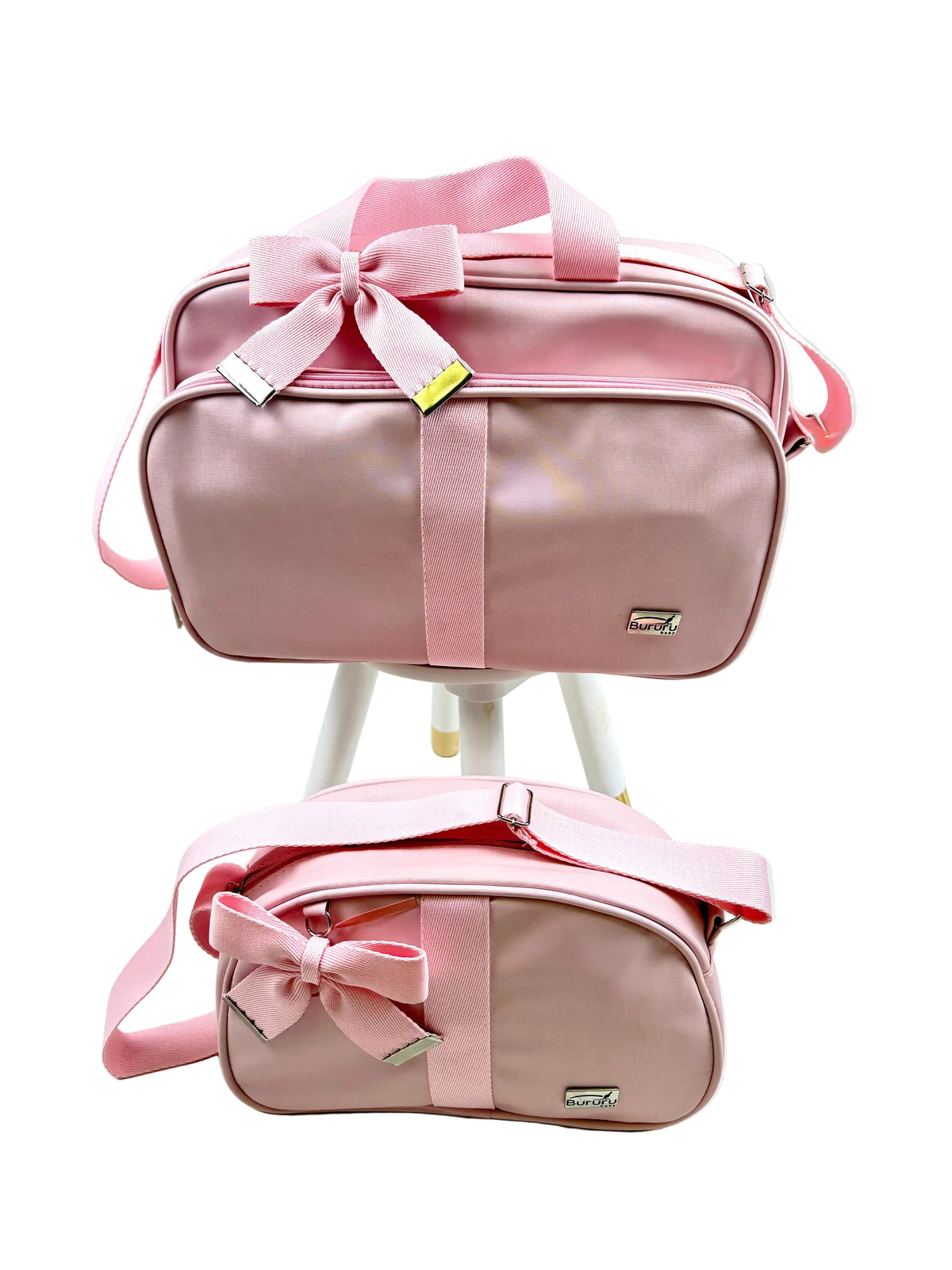 Bolsa de Maternidade Delta Liso Rosa Bebê