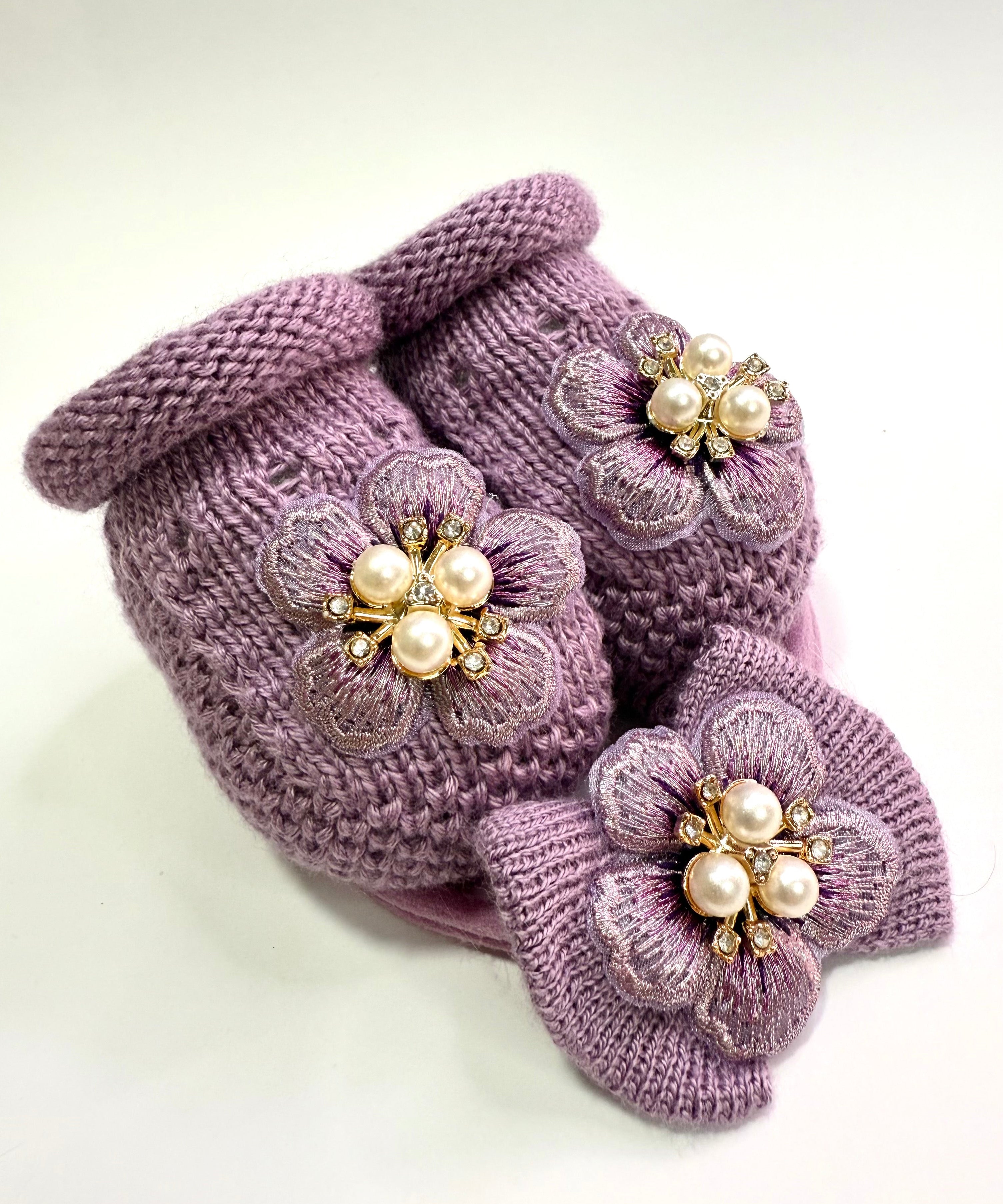 Kit Sapatinho+Lacinho Flor 3D