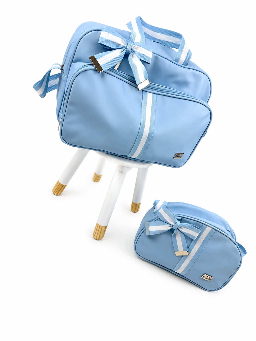 Bolsa de Maternidade Delta Listra Azul Bebê