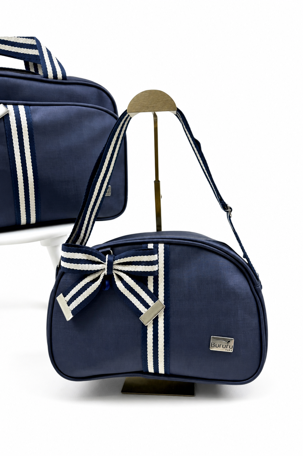 Bolsa de Maternidade Delta Listra Azul Marinho