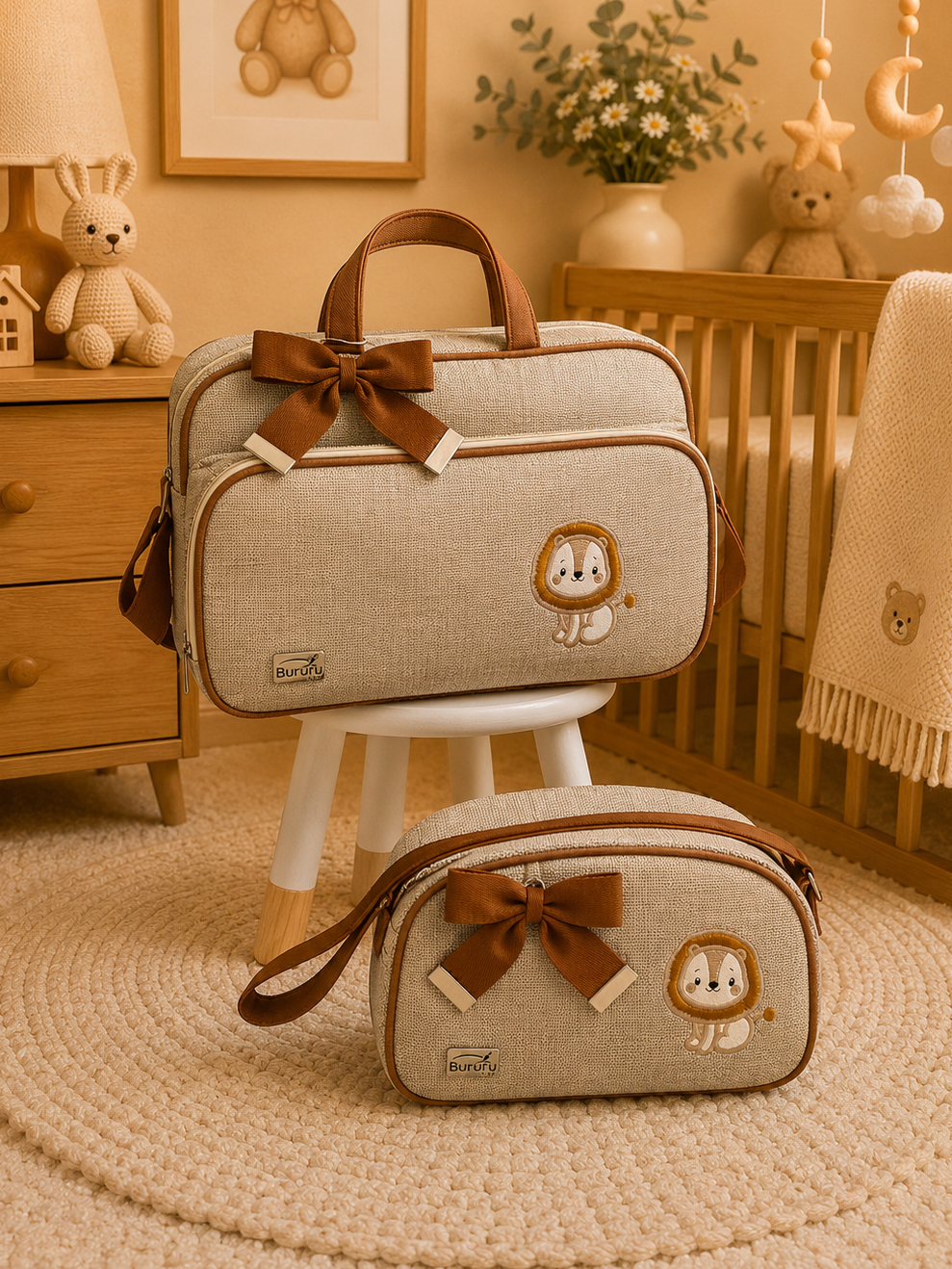 Bolsa de Maternidade Delta Leãozinho 2 Peças