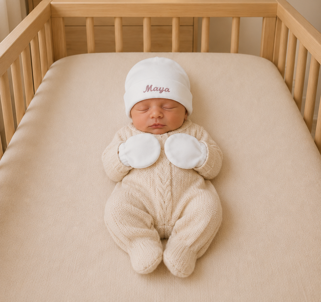 Gorrito con guantes Algodón