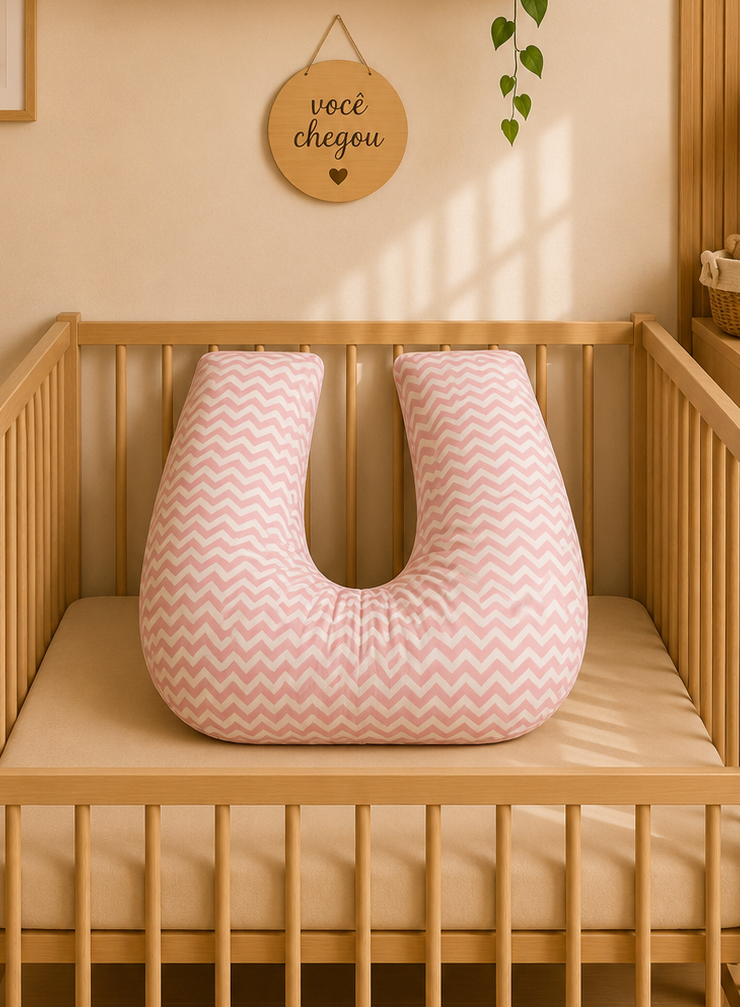 Almohada de lactancia 100% algodón - Chevron