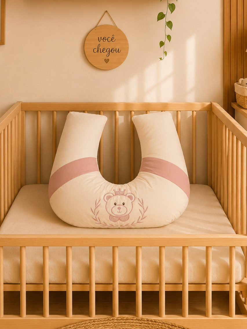 100% Cotton Nursing Pillow - Bear
