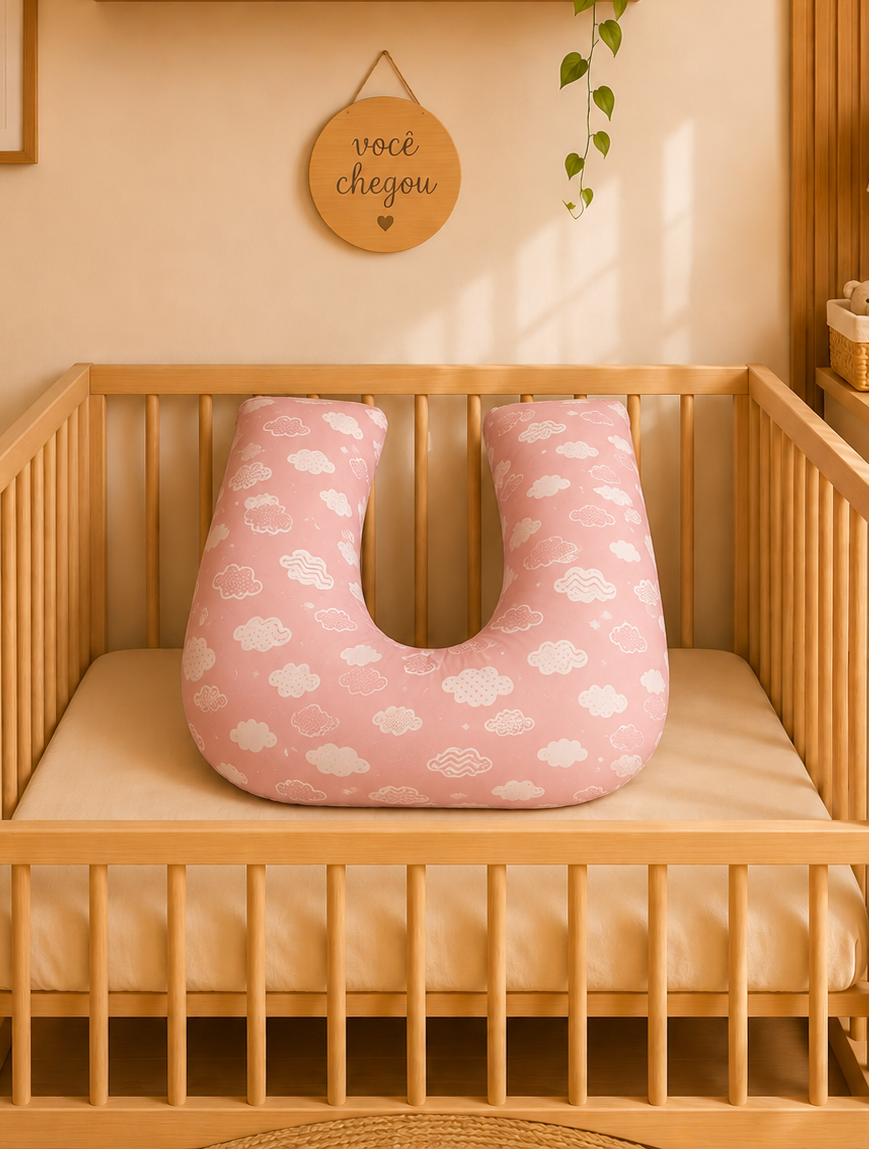 100% Cotton Nursing Pillow - Cloud