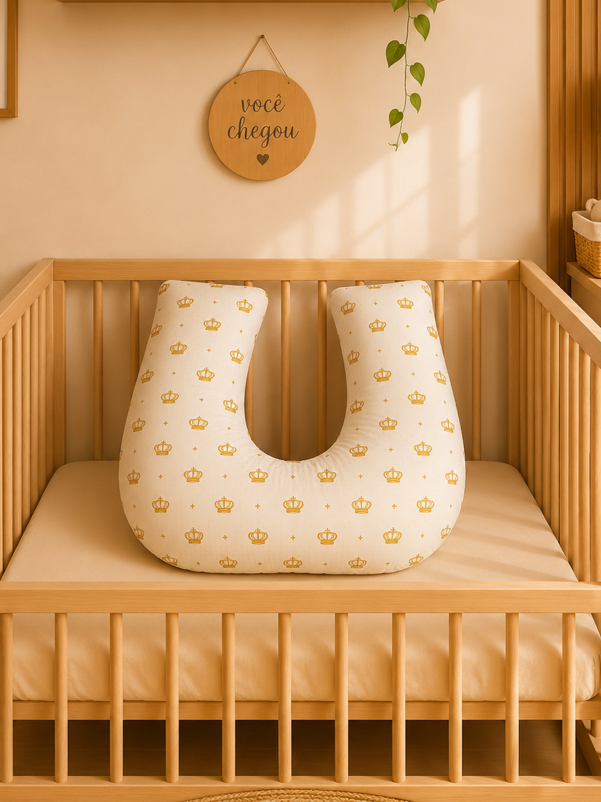 100% Cotton Nursing Pillow - Crown