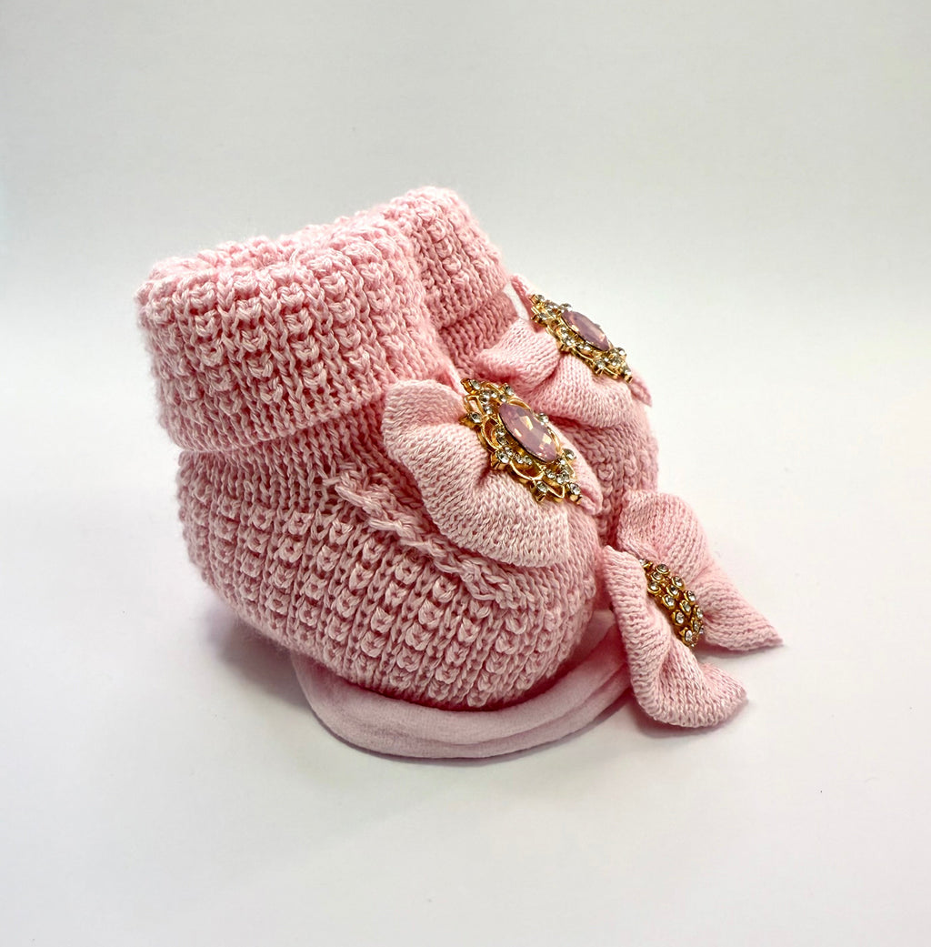 Kit Sapatinho+Lacinho Rosa II