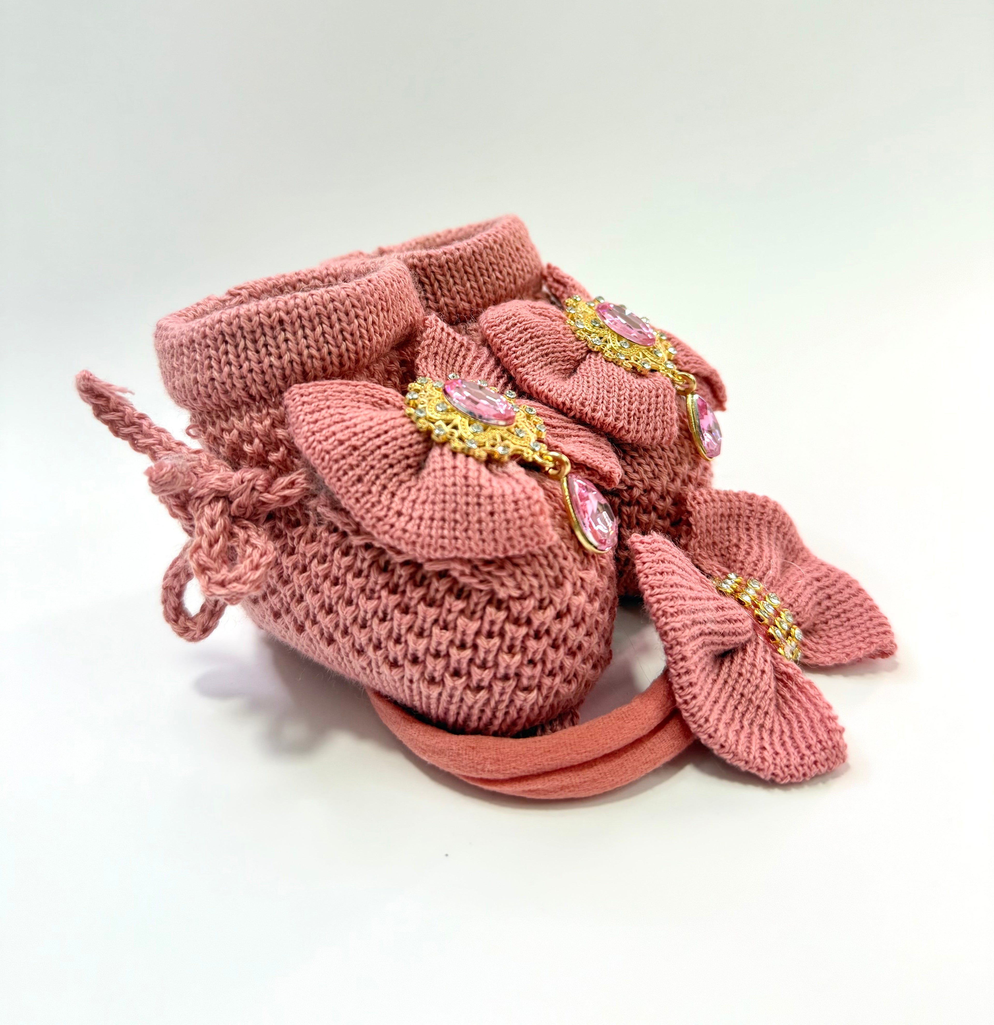 Kit Sapatinho+Lacinho Pérola