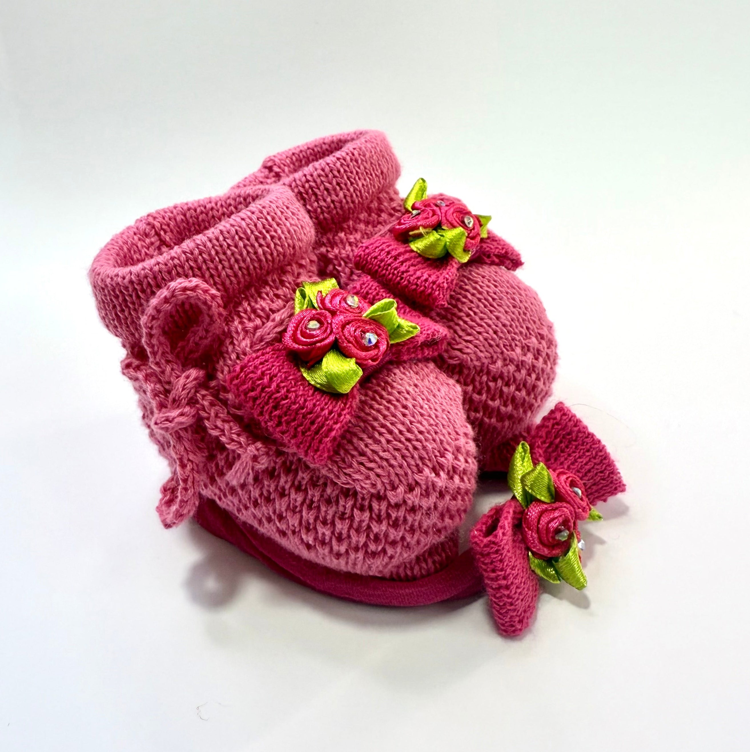 Kit Sapatinho+Lacinho Pink