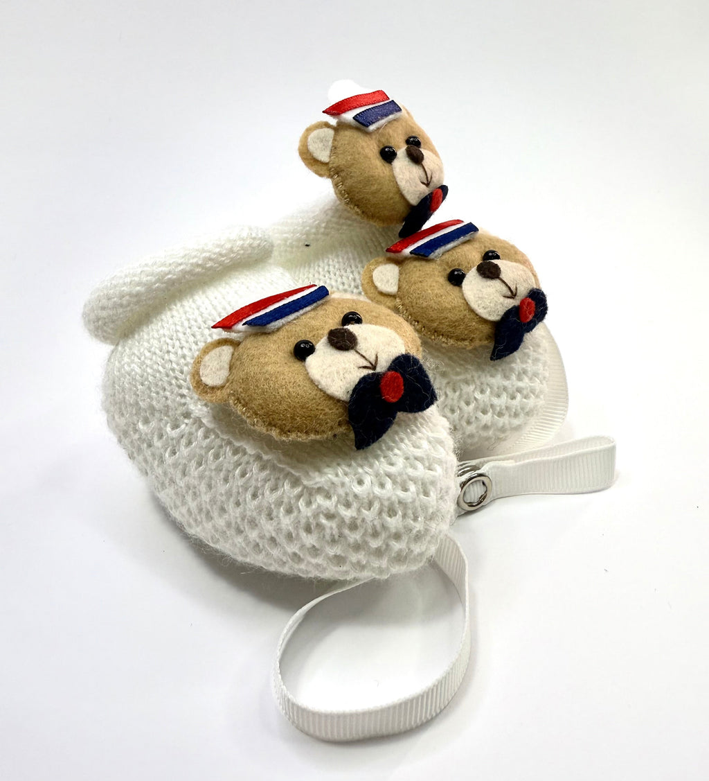 Kit Sapatinho+Prendedor Marinheiro