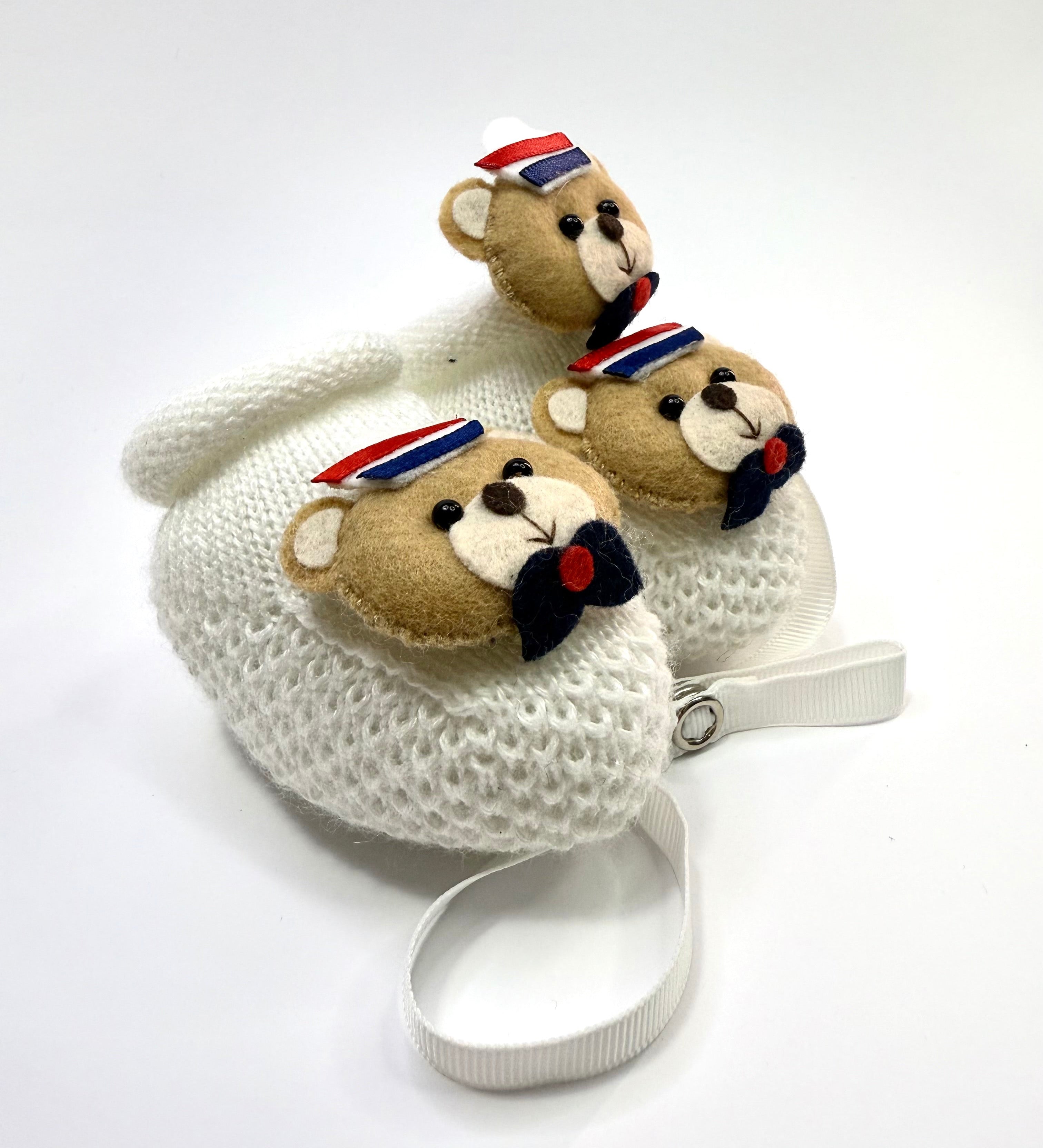 Kit Sapatinho+Prendedor Marinheiro