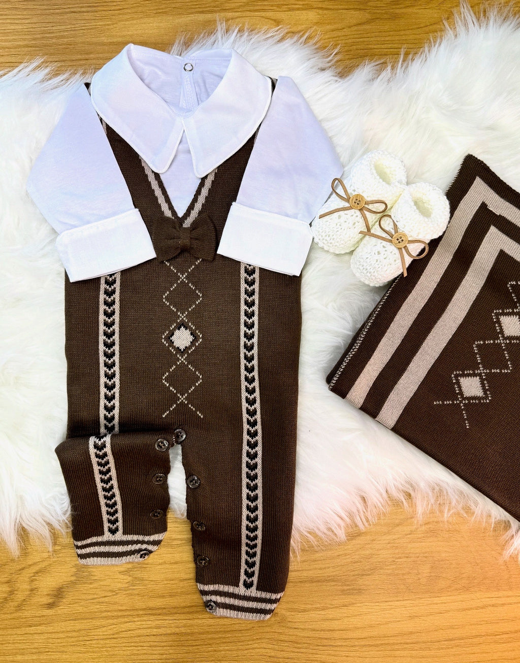 Kit Saída de Maternidade Toronto Castanho