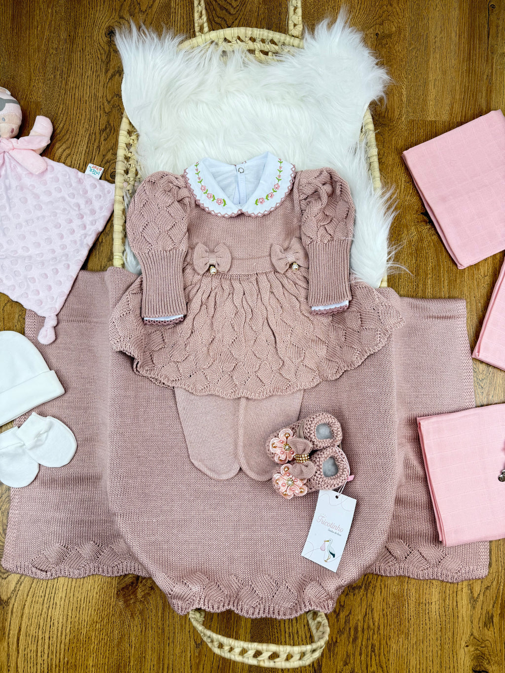 Kit de Maternidade 4 Peças e Sapatinho