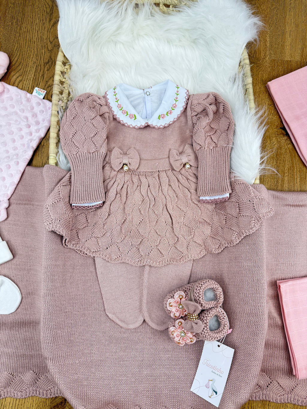 Kit de Maternidade 4 Peças e Sapatinho