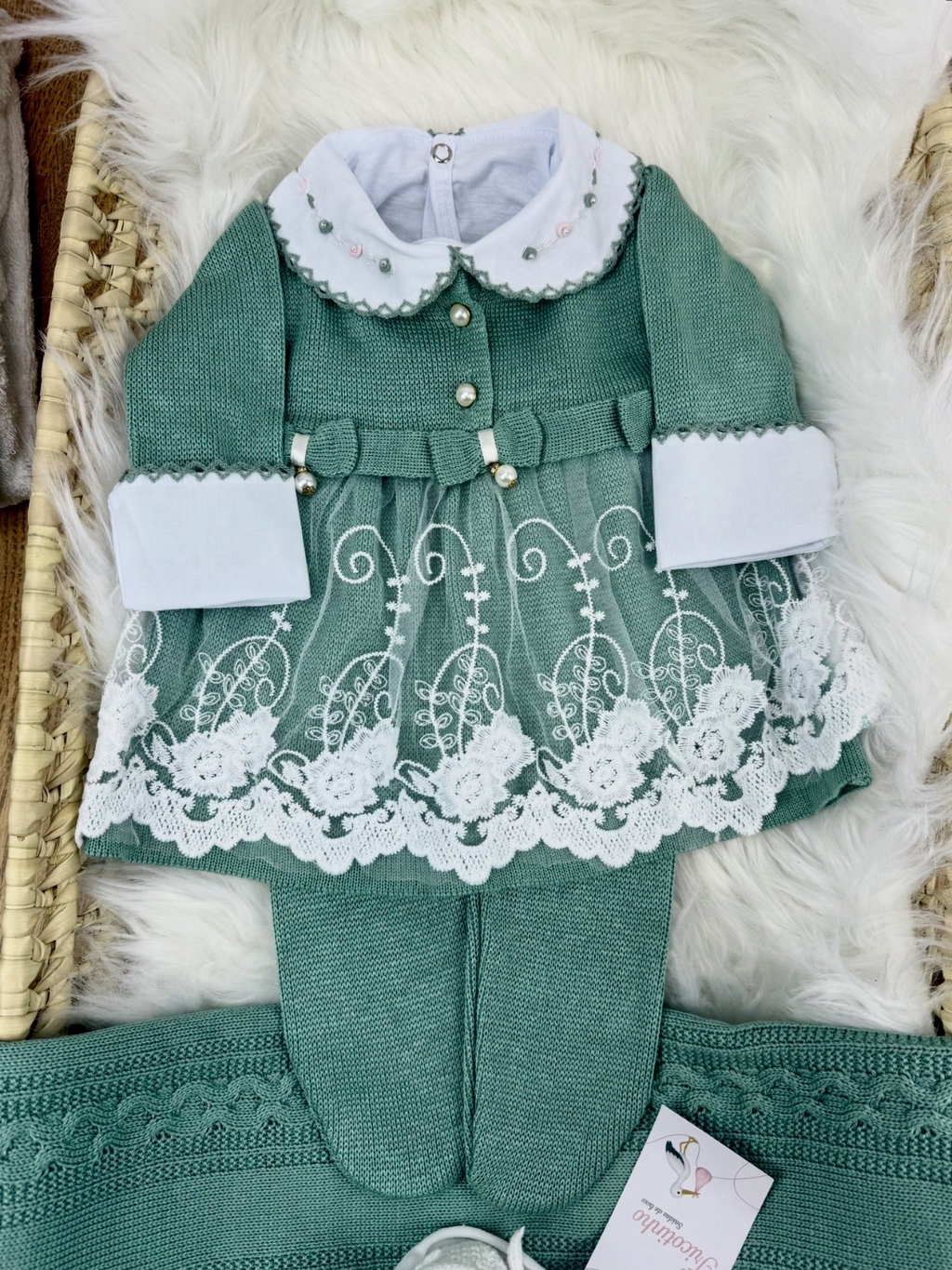 Saída de Maternidade Dinamarca Verde Maré