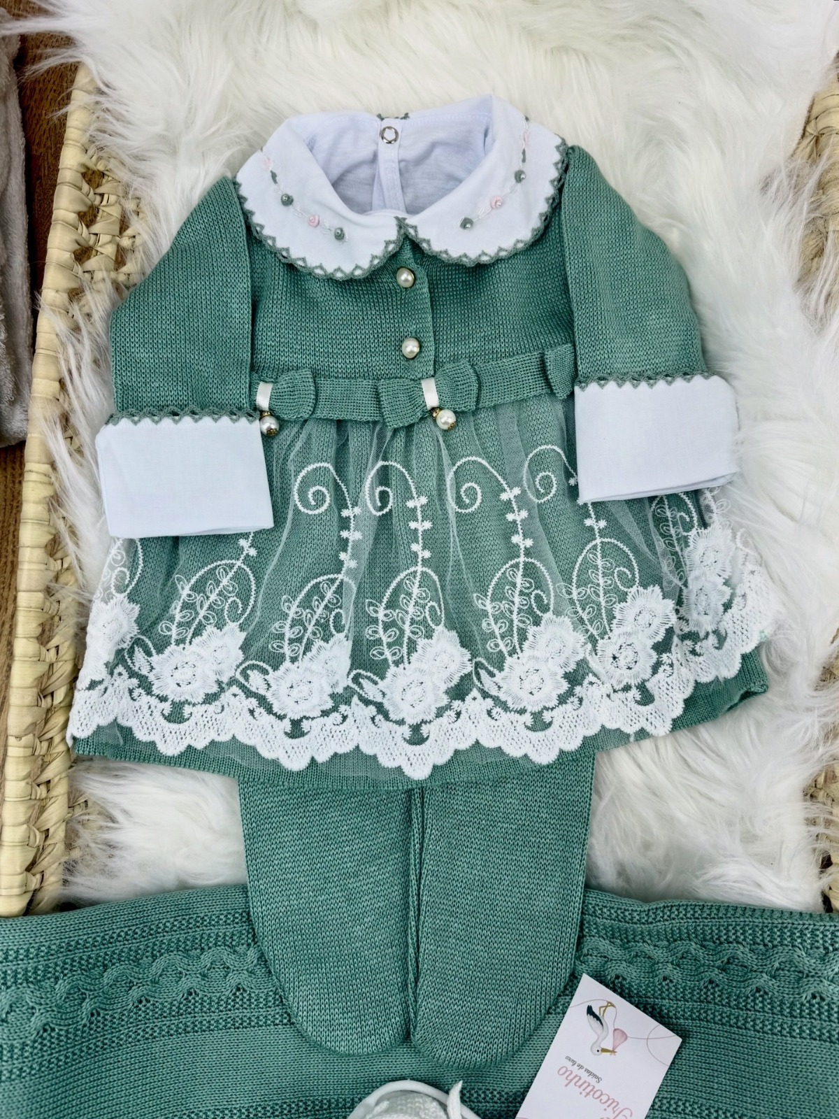 Saída de Maternidade Dinamarca Verde Maré