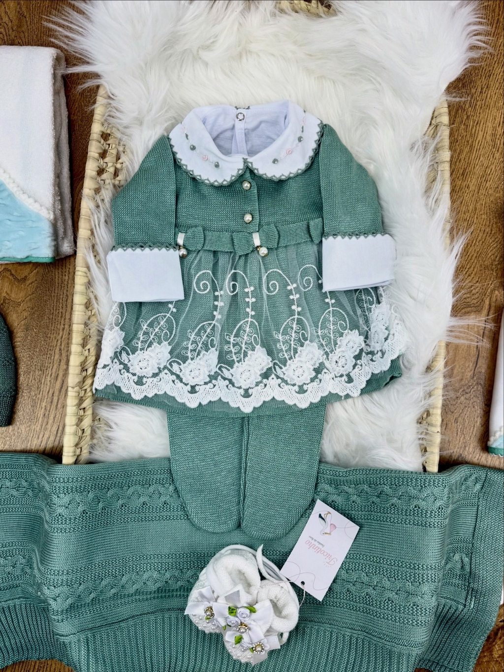 Saída de Maternidade Dinamarca Verde Maré