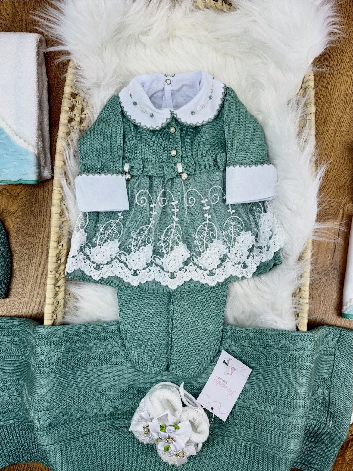 Saída de Maternidade Dinamarca Verde Maré